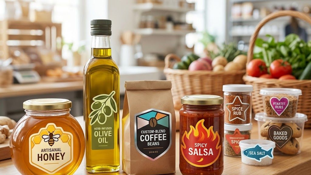 Custom Die-Cut Shapes: Designing Unique Custom Food Label Printing Services Rochester, NY